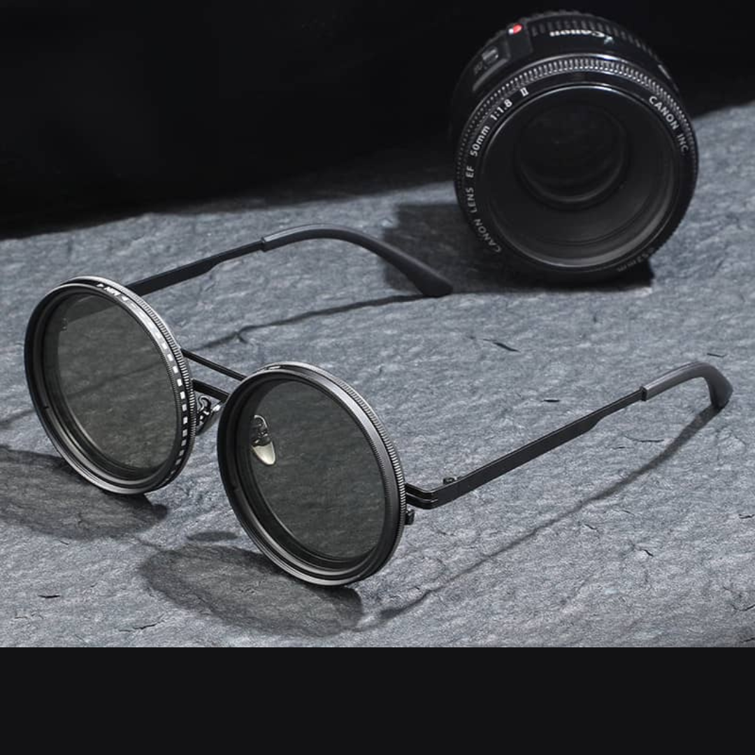 Optek X Round Polarized Sunglasses | Adjustable Dimming