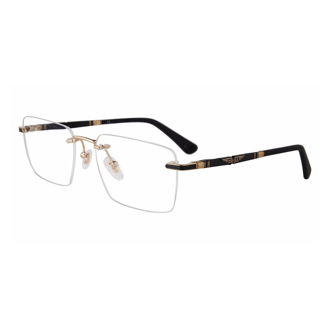 Police Spectacle Frame - Rimless | Model VPLF84