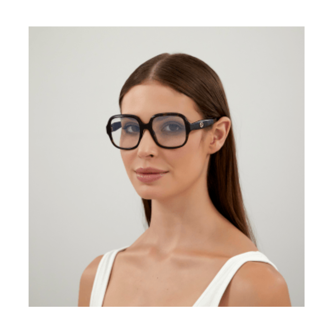 Gucci - Blue Light Blocking/Photochromatic | Model GG0799S - Shiny Dark Havana