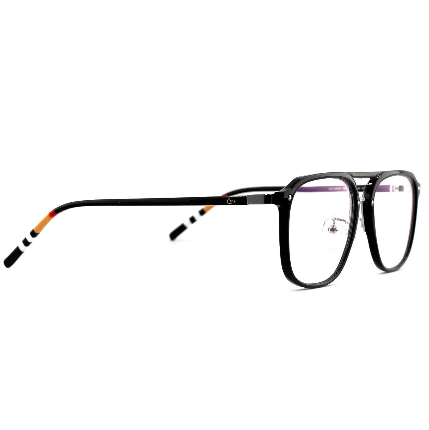 Care by Ottika - Blue Light Blocking Glasses - Adult | Model 98801 | Gold & Green Coat