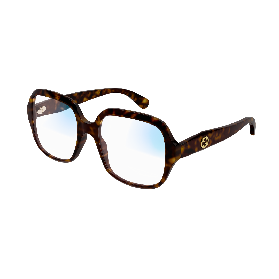 Gucci - Blue Light Blocking/Photochromatic | Model GG0799S - Shiny Dark Havana