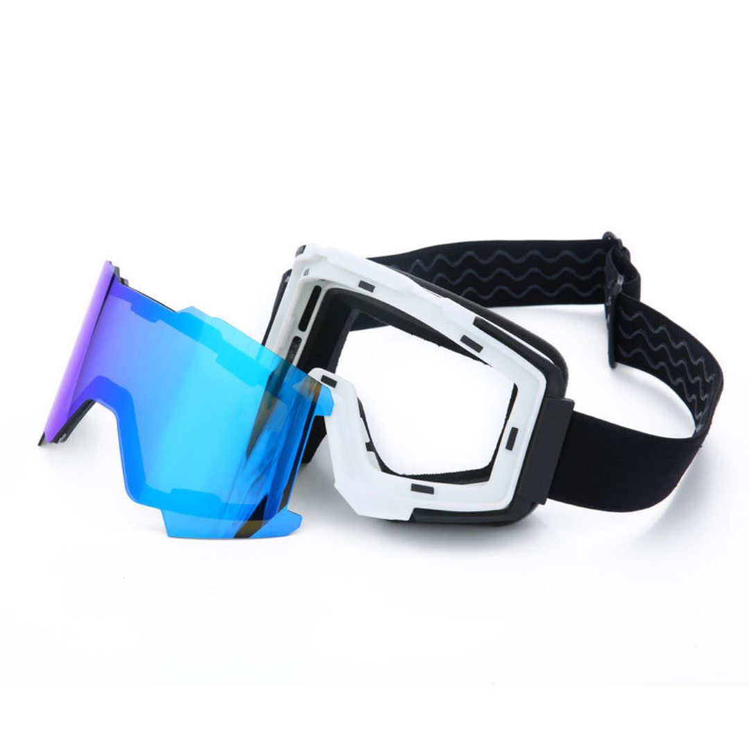 MASQUE DE SKI & SNOWBOARD 04 ADULTE BLEU/NOIR