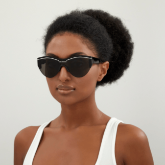 Lunettes de soleil Balenciaga | Modèle BB0004S - Noir