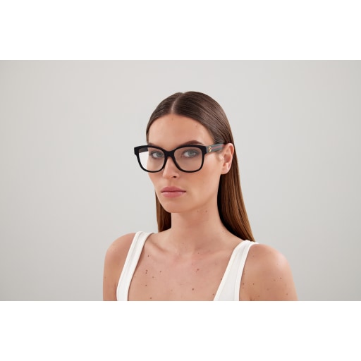 Montatura per occhiali Gucci | Modello GG0038O (003) - Marrone-Demi