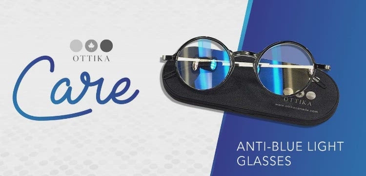 Care by Ottika - Blue Light Blocking Glasses - Adult | Model 31394 | Coating Gold &amp; Green